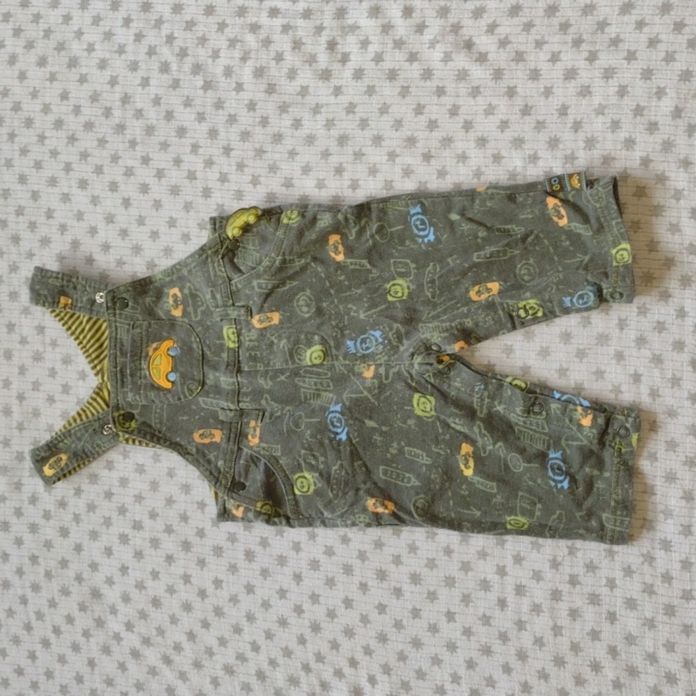 Vintage Green Car Overalls